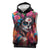 Mexico Day Of The Dead Sleeveless Hoodie Rose Catrina Goddess Sugar Skull - Wonder Print Shop