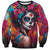 Mexico Day Of The Dead Sweatshirt Rose Catrina Goddess Sugar Skull - Wonder Print Shop