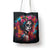 Mexico Day Of The Dead Tote Bag Rose Catrina Goddess Sugar Skull - Wonder Print Shop