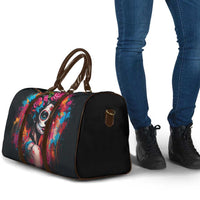 Mexico Day Of The Dead Travel Bag Rose Catrina Goddess Sugar Skull - Wonder Print Shop