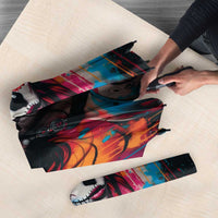 Mexico Day Of The Dead Umbrella Rose Catrina Goddess Sugar Skull - Wonder Print Shop