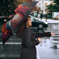 Mexico Day Of The Dead Umbrella Rose Catrina Goddess Sugar Skull - Wonder Print Shop