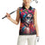 Mexico Day Of The Dead Women Sleeveless Polo Shirt Rose Catrina Goddess Sugar Skull - Wonder Print Shop