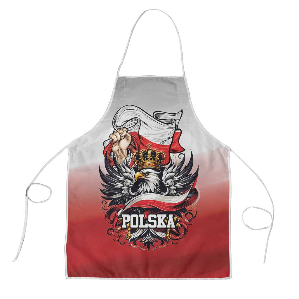 Poland Independence Day Apron Polska White Eagle and Flag Style - Wonder Print Shop
