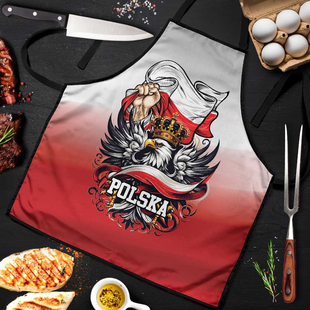 Poland Independence Day Apron Polska White Eagle and Flag Style - Wonder Print Shop