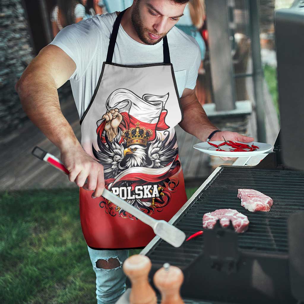 Poland Independence Day Apron Polska White Eagle and Flag Style - Wonder Print Shop