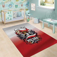 Poland Independence Day Area Rug Polska White Eagle and Flag Style - Wonder Print Shop