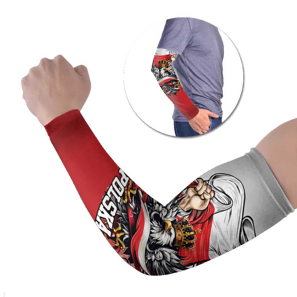 Poland Independence Day Arm Sleeves Polska White Eagle and Flag Style - Wonder Print Shop