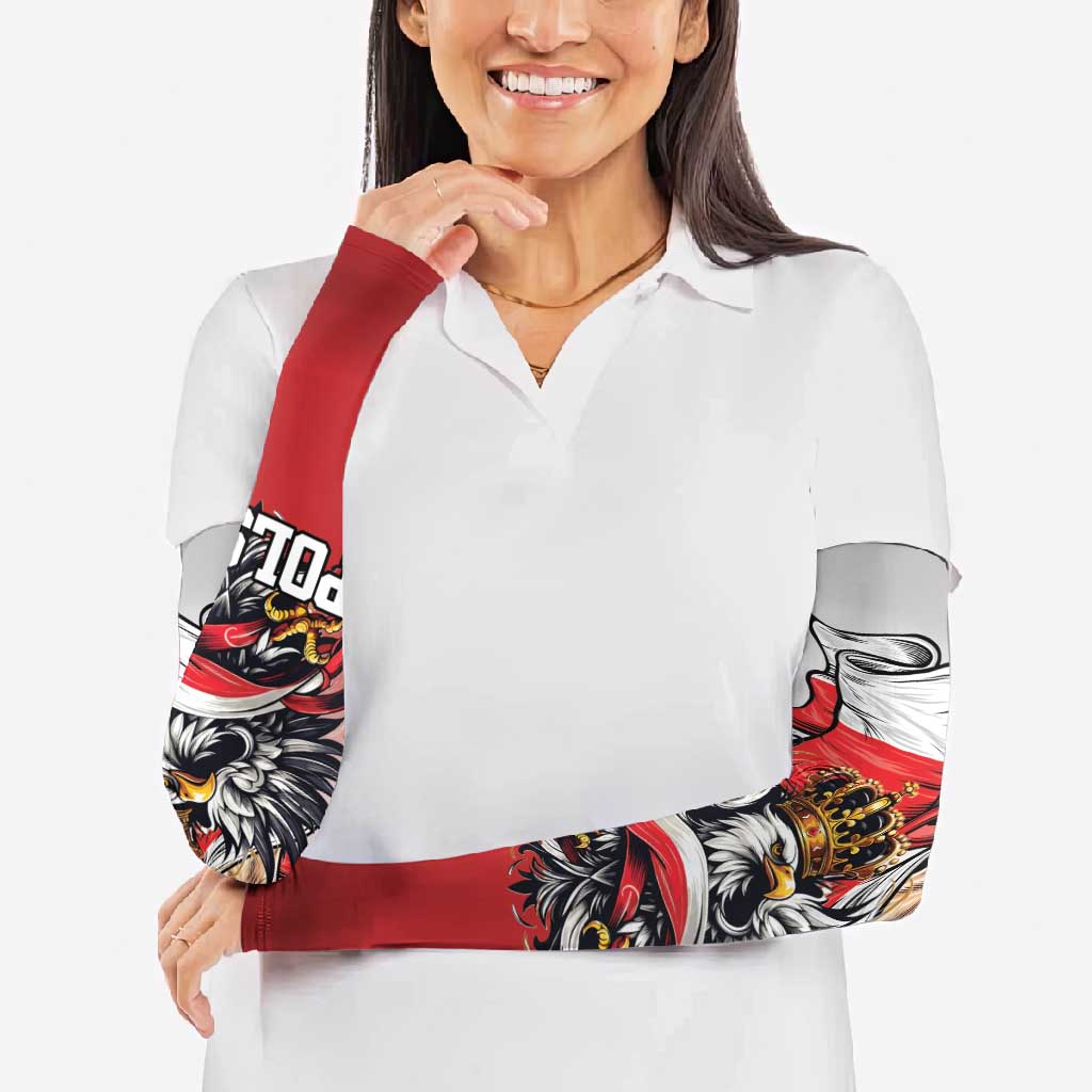 Poland Independence Day Arm Sleeves Polska White Eagle and Flag Style - Wonder Print Shop