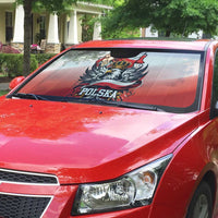 Poland Independence Day Auto Sun Shade Polska White Eagle and Flag Style - Wonder Print Shop