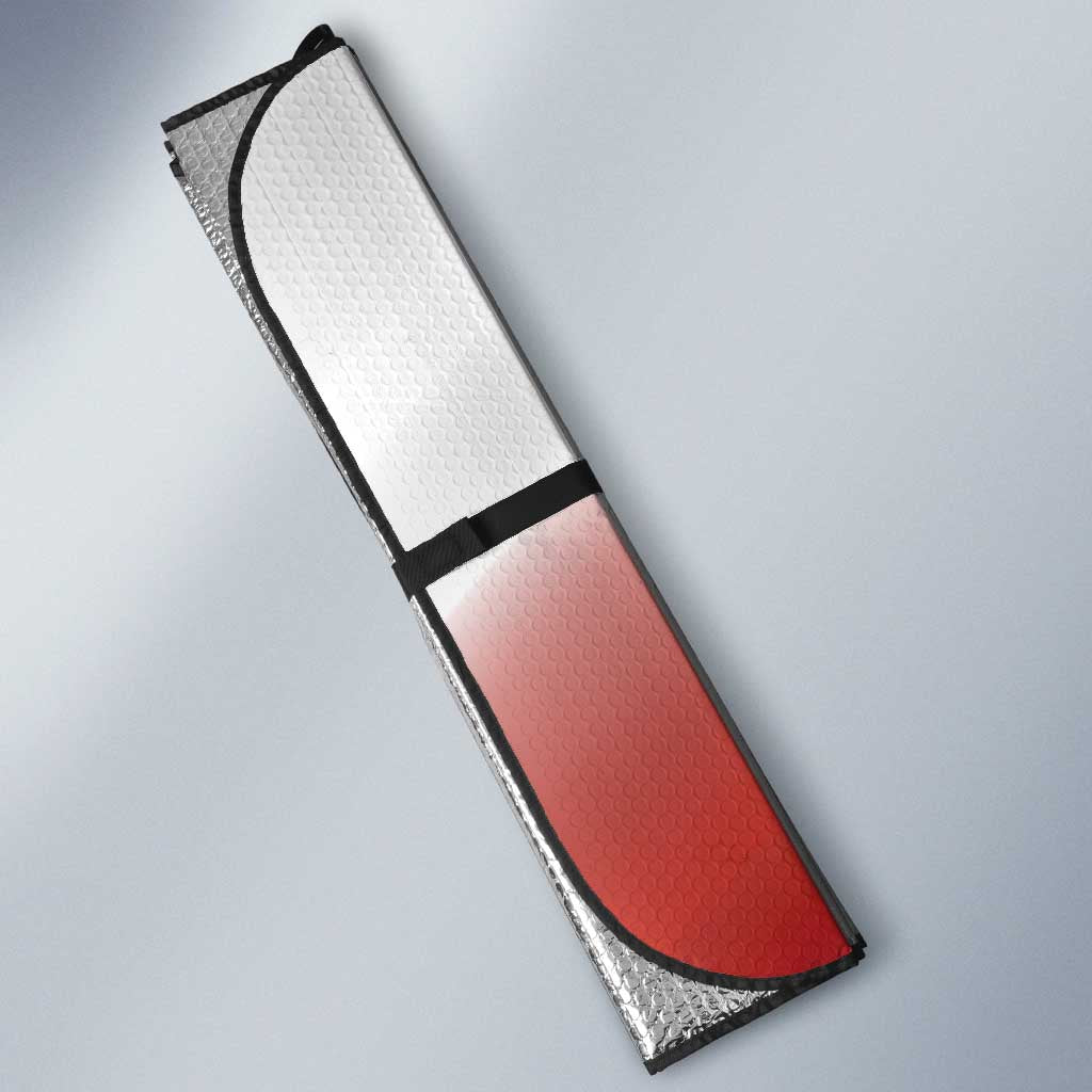 Poland Independence Day Auto Sun Shade Polska White Eagle and Flag Style - Wonder Print Shop