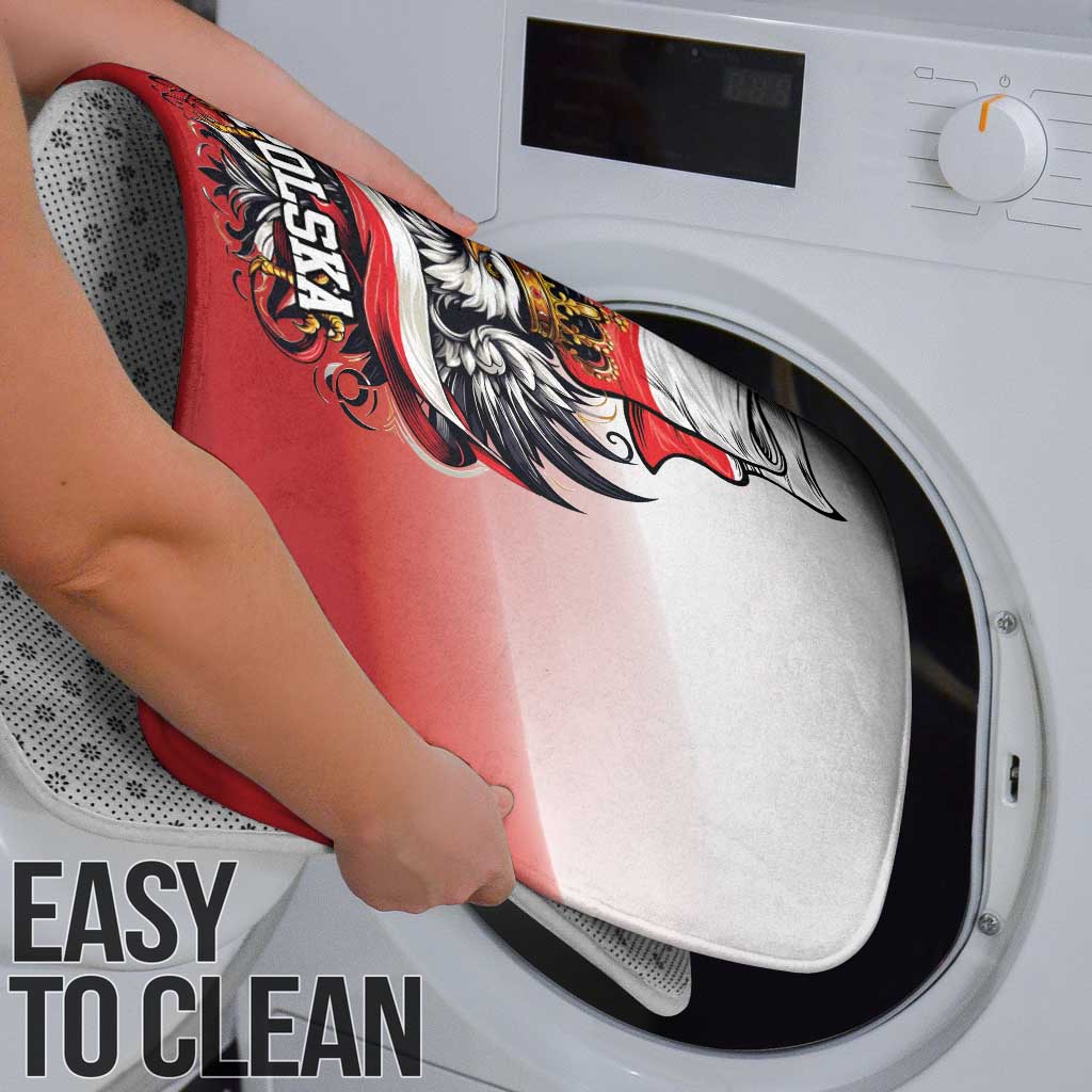 Poland Independence Day Bathroom Set Polska White Eagle and Flag Style - Wonder Print Shop