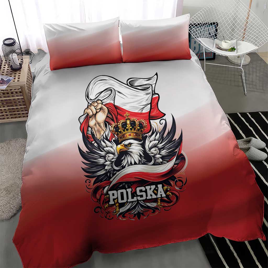 Poland Independence Day Bedding Set Polska White Eagle and Flag Style - Wonder Print Shop