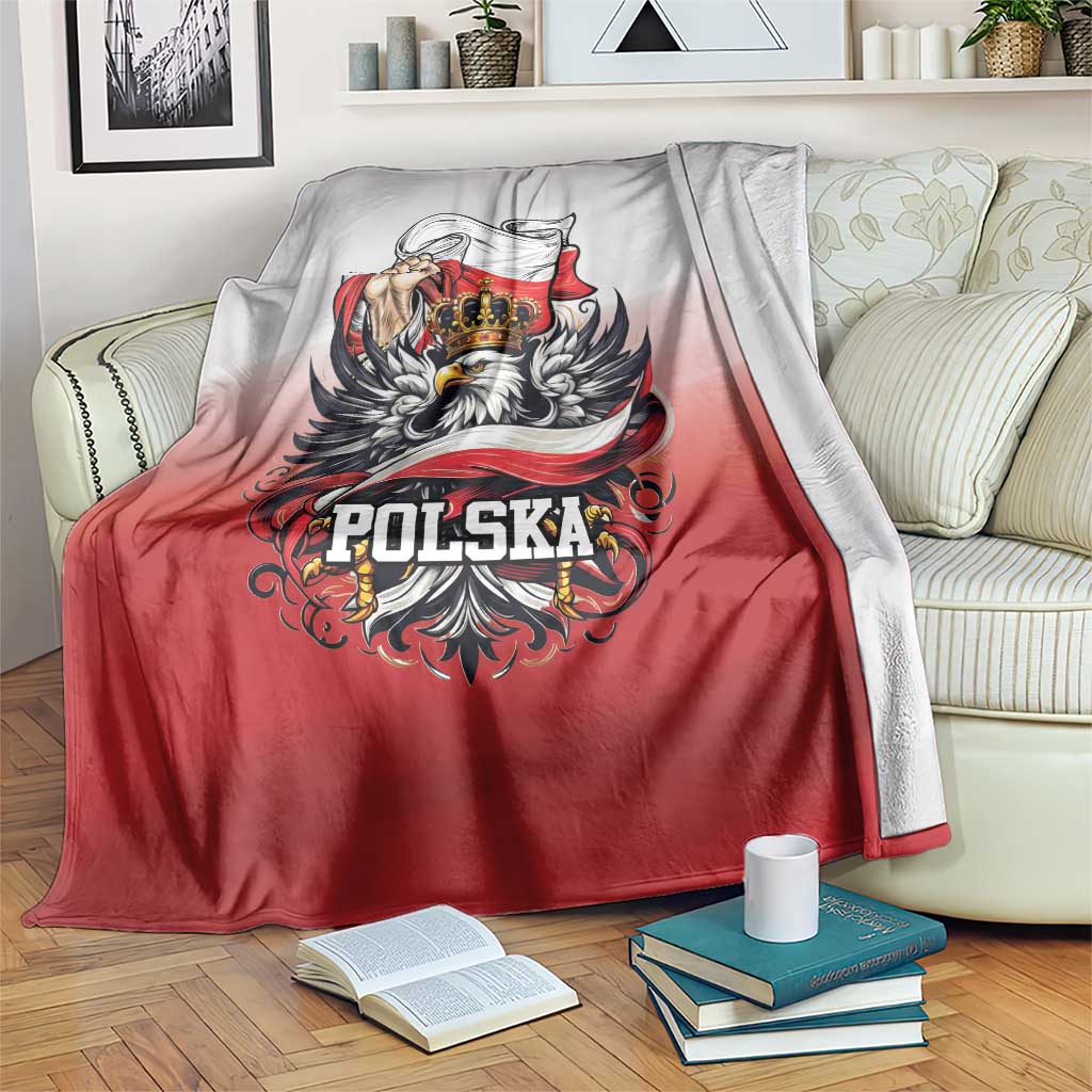 Poland Independence Day Blanket Polska White Eagle and Flag Style - Wonder Print Shop
