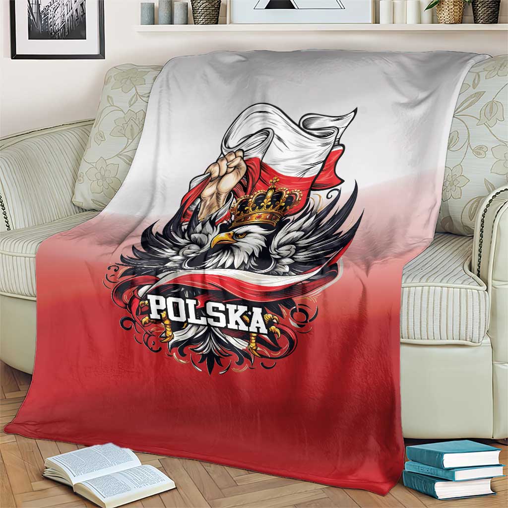 Poland Independence Day Blanket Polska White Eagle and Flag Style - Wonder Print Shop