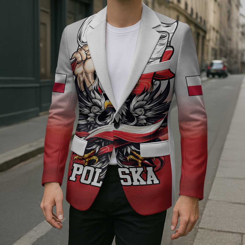 Poland Independence Day Blazer Polska White Eagle and Flag Style - Wonder Print Shop