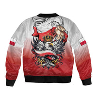 Poland Independence Day Bomber Jacket Polska White Eagle and Flag Style - Wonder Print Shop