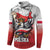Poland Independence Day Button Sweatshirt Polska White Eagle and Flag Style - Wonder Print Shop