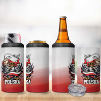 Poland Independence Day 4 in 1 Can Cooler Tumbler Polska White Eagle and Flag Style - Wonder Print Shop