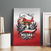 Poland Independence Day Canvas Wall Art Polska White Eagle and Flag Style - Wonder Print Shop
