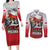 Poland Independence Day Couples Matching Long Sleeve Bodycon Dress and Long Sleeve Button Shirt Polska White Eagle and Flag Style - Wonder Print Shop