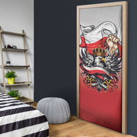 Poland Independence Day Door Cover Polska White Eagle and Flag Style - Wonder Print Shop