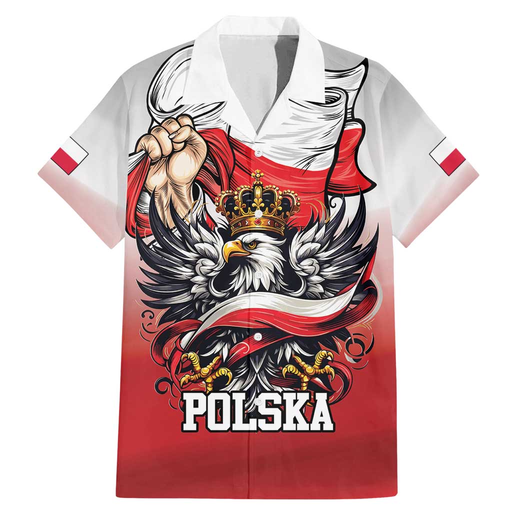 Poland Independence Day Family Matching Mermaid Dress and Hawaiian Shirt Polska White Eagle and Flag Style - Wonder Print Shop