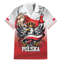 Poland Independence Day Family Matching Mermaid Dress and Hawaiian Shirt Polska White Eagle and Flag Style - Wonder Print Shop