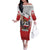 Poland Independence Day Family Matching Off The Shoulder Long Sleeve Dress and Hawaiian Shirt Polska White Eagle and Flag Style - Wonder Print Shop