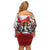 Poland Independence Day Family Matching Off Shoulder Short Dress and Hawaiian Shirt Polska White Eagle and Flag Style - Wonder Print Shop