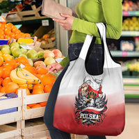 Poland Independence Day Grocery Bag Polska White Eagle and Flag Style - Wonder Print Shop