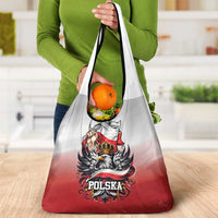 Poland Independence Day Grocery Bag Polska White Eagle and Flag Style - Wonder Print Shop