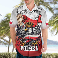 Poland Independence Day Hawaiian Shirt Polska White Eagle and Flag Style - Wonder Print Shop