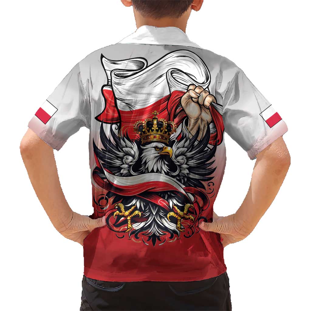 Poland Independence Day Hawaiian Shirt Polska White Eagle and Flag Style - Wonder Print Shop