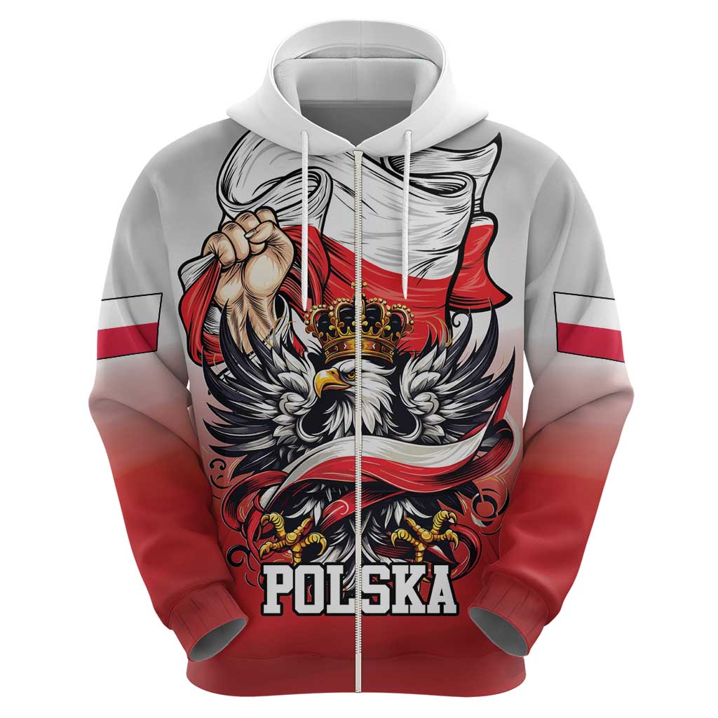 Poland Independence Day Hoodie Polska White Eagle and Flag Style - Wonder Print Shop