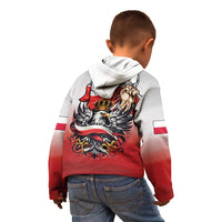 Poland Independence Day Kid Hoodie Polska White Eagle and Flag Style - Wonder Print Shop