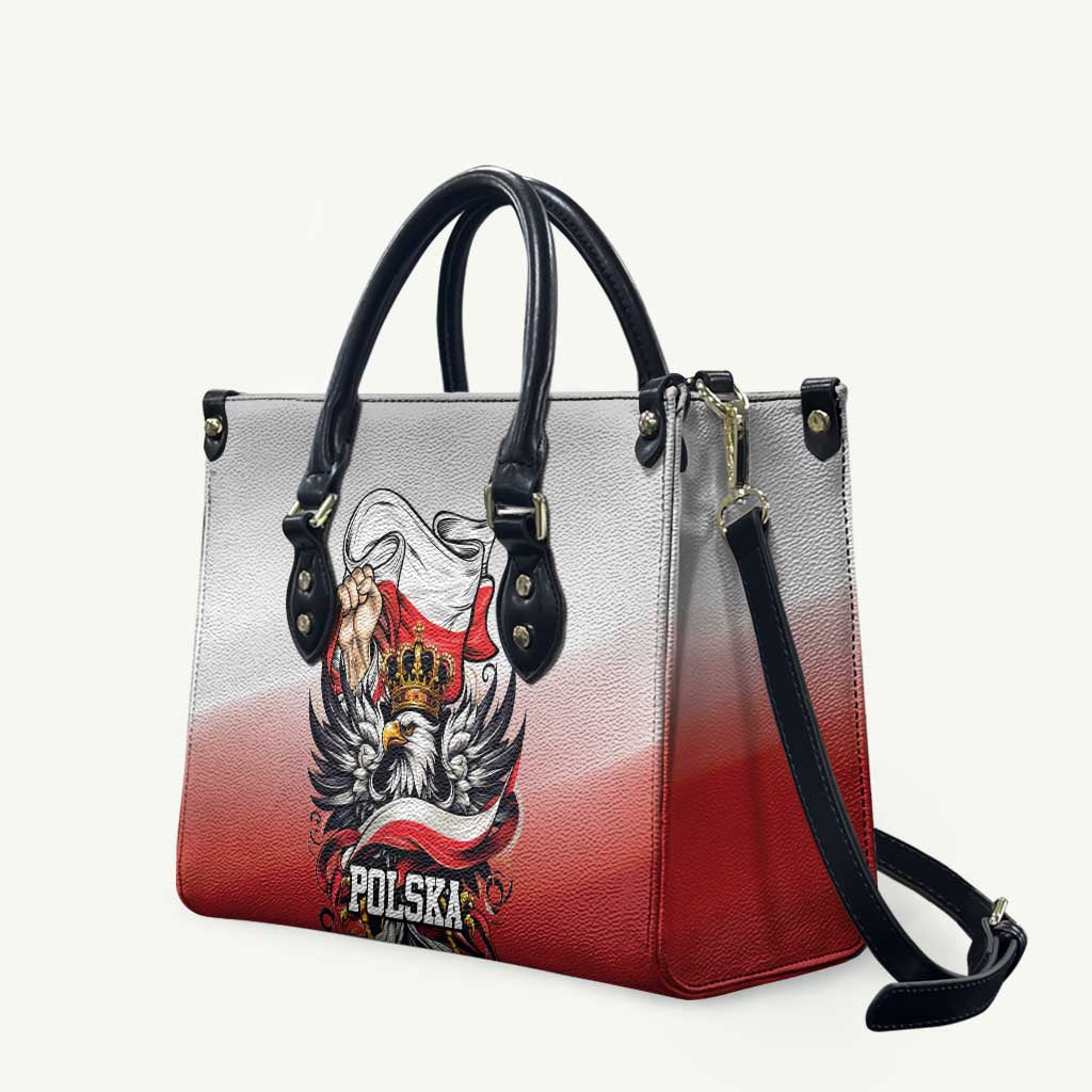 Poland Independence Day Leather Bag Polska White Eagle and Flag Style - Wonder Print Shop