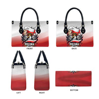 Poland Independence Day Leather Bag Polska White Eagle and Flag Style - Wonder Print Shop