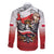 Poland Independence Day Long Sleeve Button Shirt Polska White Eagle and Flag Style - Wonder Print Shop