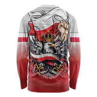 Poland Independence Day Long Sleeve Shirt Polska White Eagle and Flag Style - Wonder Print Shop