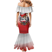 Poland Independence Day Mermaid Dress Polska White Eagle and Flag Style - Wonder Print Shop