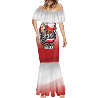 Poland Independence Day Mermaid Dress Polska White Eagle and Flag Style - Wonder Print Shop