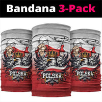 Poland Independence Day Neck Gaiter Polska White Eagle and Flag Style - Wonder Print Shop