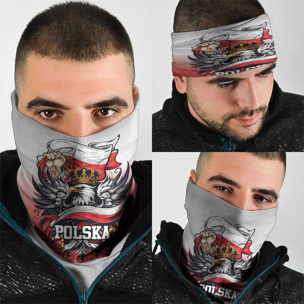 Poland Independence Day Neck Gaiter Polska White Eagle and Flag Style - Wonder Print Shop