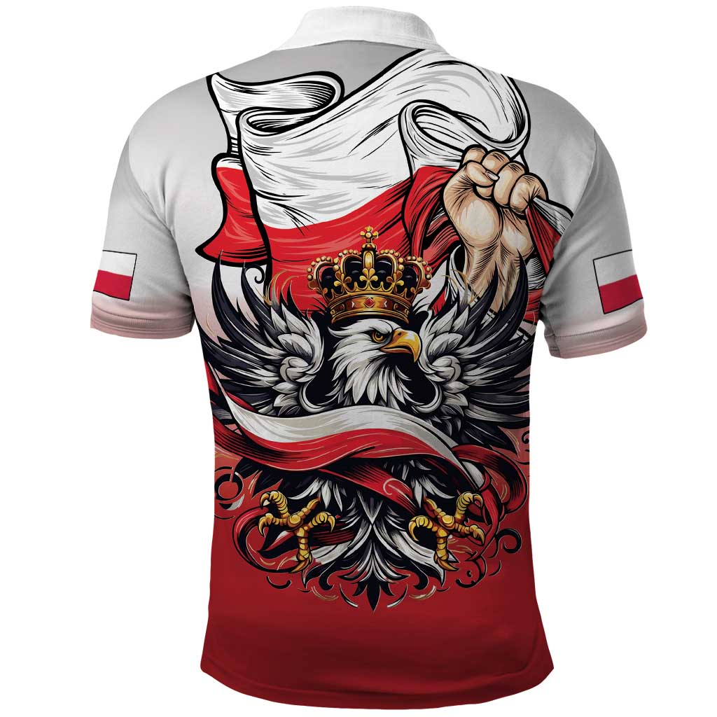 Poland Independence Day Polo Shirt Polska White Eagle and Flag Style - Wonder Print Shop