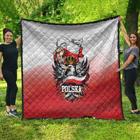 Poland Independence Day Quilt Polska White Eagle and Flag Style - Wonder Print Shop