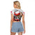 Poland Independence Day Raglan Cropped T Shirt Polska White Eagle and Flag Style - Wonder Print Shop