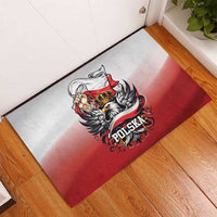 Poland Independence Day Rubber Doormat Polska White Eagle and Flag Style - Wonder Print Shop