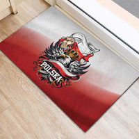 Poland Independence Day Rubber Doormat Polska White Eagle and Flag Style - Wonder Print Shop