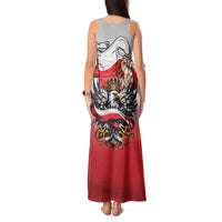 Poland Independence Day Tank Maxi Dress Polska White Eagle and Flag Style - Wonder Print Shop
